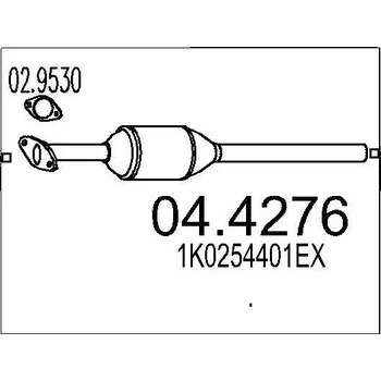Katalyzátor Katalyzátor MTS 04.4276