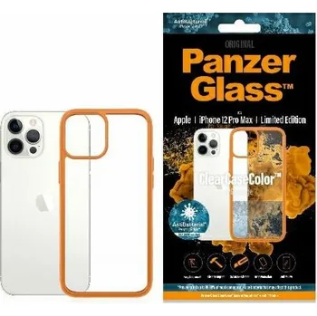 Pouzdro na mobilní telefon Pouzdro PanzerGlass ClearCase pro iPhone 12 Pro Max Orange Antibacterial