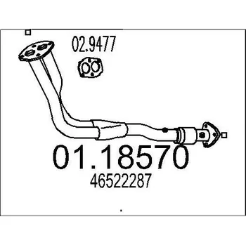 Výfuková trubka Výfuková trubka MTS 01.18570