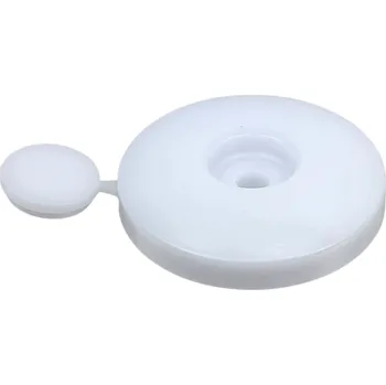 Zahradní stavba Přítlačný terčík pro desky tl. 10mm bílý (bez těsnění)