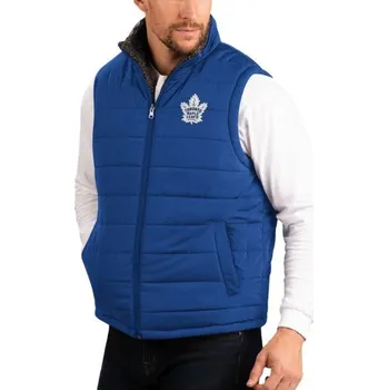 Pánská vesta G-III Pánská Oboustranná Vesta Toronto Maple Leafs NHL Power Hitter Reversible Vest Velikost: L, Tým: Toronto Maple Leafs