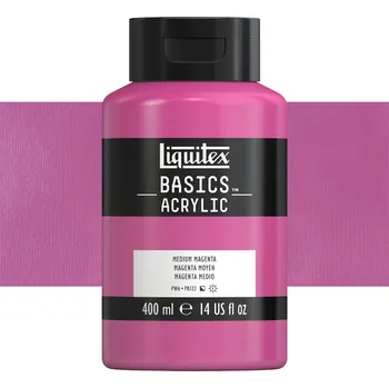 Vodová barva Akrylová barva Liquitex Basics - Medium Magenta Balení: 400 ml