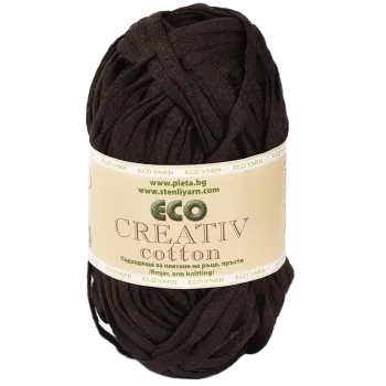 Příze Příze Stenli Eco Creativ Cotton černá (Příze Stenli Eco Creativ Cotton černá)