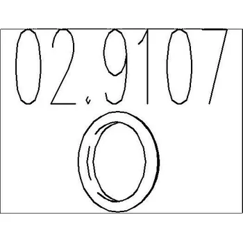 Tlumič výfuku Zarážka, tlumič výfuku MTS 02.9107