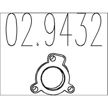 Těsnění výfuku Těsnění, výfuková trubka MTS 02.9432