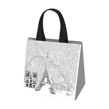 Nákupní taška Taška nákupní textilní 34x36x22cm PAŘÍŽ