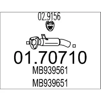 Auto-moto Výfuková trubka MTS 01.70710