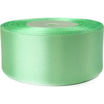 Stuha Saténová stuha pastelová zelená 38mm (Saténová stuha pastelová zelená 38mm)