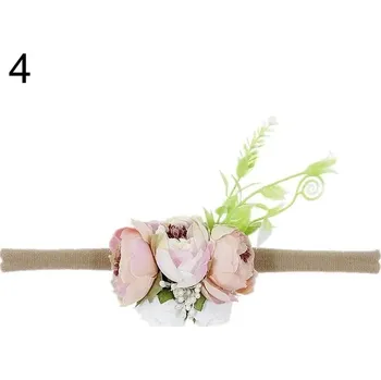 Ozdoba do vlasů Elastická čelenka do vlasů | ozdoba do vlasů s květinami - 4