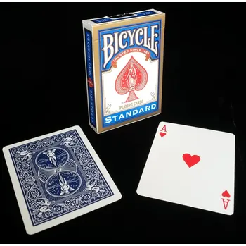 Pokerová karta Hrací karty Bicycle modrý reverz (zlatý rámeček) - original (USA)