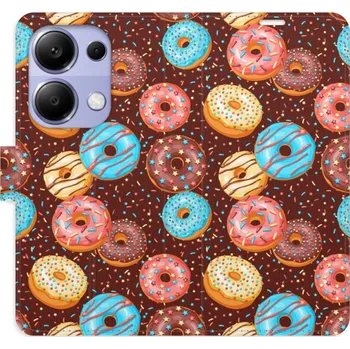 Pouzdro na mobilní telefon Flip pouzdro iSaprio - Xiaomi Redmi Note 13 Pro 4G / Poco M6 Pro 4G - Donuts Pattern - kapsičky na karty (Knížkový flip kryt, obal, pouzdro iSaprio na mobil Xiaomi Redmi Note 13 Pro 4G / Poco M6 Pro 4G - Donuts Pattern - 360° ochrana telefonu, přihrádka n