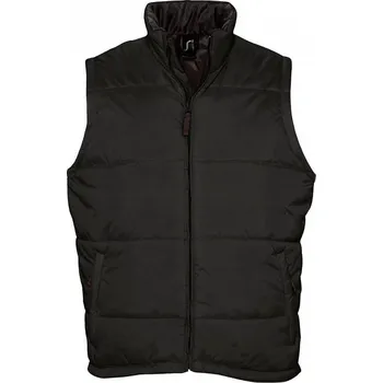 Sol's Vodotěsná vesta Bodywarmer s prošíváním pro pohodlnější nošení Barva: Černá, Velikost: XXL L868