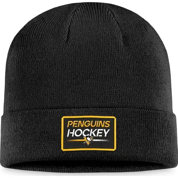 Čepice Fanatics Pánská zimní čepice Pittsburgh Penguins NHL Authentic Pro Prime Cuffed Beanie