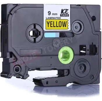 Pásek do tiskárny KOMPATIBILNÍ PÁSKA BROTHER TZ-621/TZe-621 ŽLUTÝ/ČERNÝ TISK, 9mm