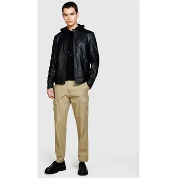 Sisley Kalhoty z materiálu 4H2FSF03P Béžová Straight Fit 52