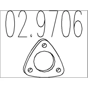 Těsnění výfuku Těsnění, výfuková trubka MTS 02.9706