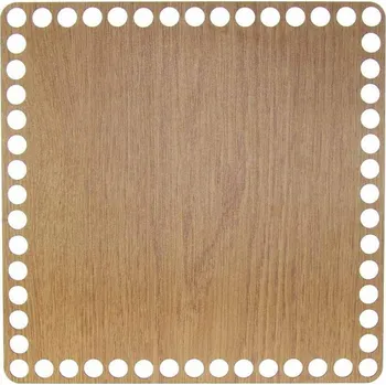 Dno na košík dub, čtverec 20cm (Dno na košík dub, čtverec 20cm)