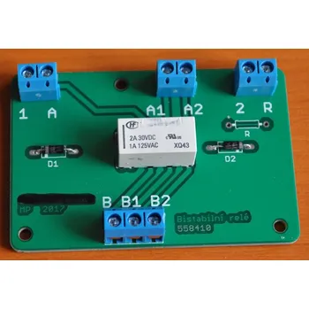 Modelová železnice Relé přepínací - náhrada relé BTTB