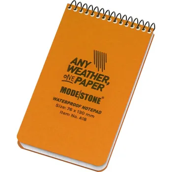 Zápisník Modestone® Voděodolný zápisník Handy Pad 76 mm × 130 mm Modestone®, Barva: Oranžová