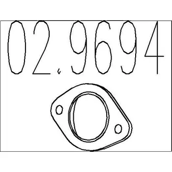 Těsnění výfuku Těsnění, výfuková trubka MTS 02.9694