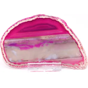 Přírodní kámen Magieprirody.cz Achátový plát velikost 11 cm + stojánek #1707 - Top kvalita