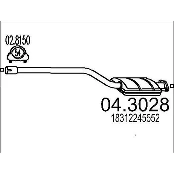 Katalyzátor Katalyzátor MTS 04.3028