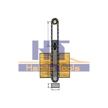 Řetěz na kolo Dlabací řetěz 25x36-A-3x4,5 UTENSILEGNO, 36 článků