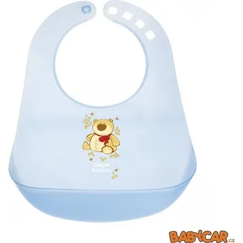 Bryndák CANPOL BABIES plastový bryndák HAPPY ANIMALS Modrá