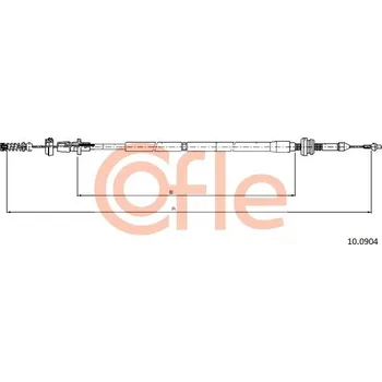 Plynové lanko Lanko plynu COFLE 10.0904
