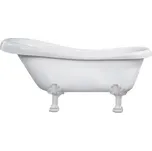 MEXEN/S - Retro volně stojící vana 170x75 cm bílá bílá nohy , sifon chrom 53251707500-20