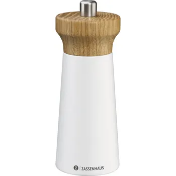 Mlýnek na koření Mlýnek na sůl WESTERLAND 14 cm, bílý - Zassenhaus (WESTERLAND mlýnek na sůl 14 cm, bílý - Zassenhaus)
