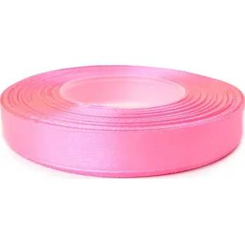 Stuha Saténová stuha neonová růžová 12mm (Saténová stuha neonová růžová 12mm)