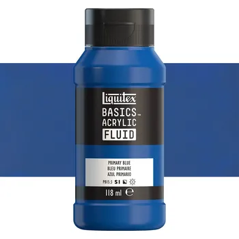 Vodová barva Akrylová barva Liquitex Basics Fluid - Primary Blue