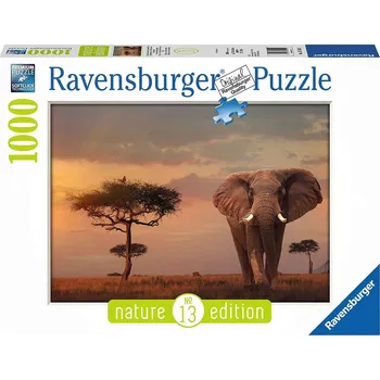 Puzzle Ravensburger Puzzle 151592 Slon v národním partu Masai Mara 1000 dílků