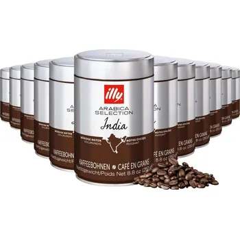 Káva Illy India zrnková káva 250g 12ks