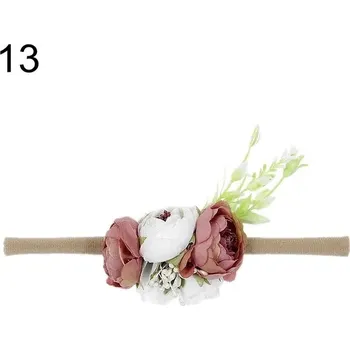 Ozdoba do vlasů Elastická čelenka do vlasů | ozdoba do vlasů s květinami - 13
