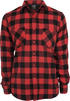 Pánská košile Urban Classics Checked Flanell Shirt TB297 černá/červená