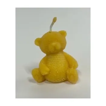 Svíčka Včelařství Thomayer Svíčka Medvídek z pravého včelího vosku 56 g