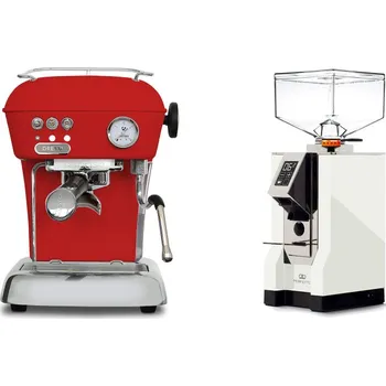 Kávovar Ascaso Dream ONE, Love Red + Eureka Mignon Perfetto, CR white