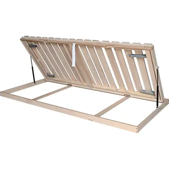 Postelový rošt TEXPOL EXTRA H BOČNÍ VÝKLOP - laťový rošt s nosností 180 kg 85 x 195 cm, bukové latě + bukové nosníky