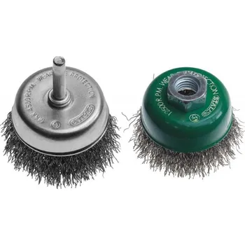 Drátěný kartáč Drátěný kartáč čelní Ø100 mm, stopka Ø6 mm 1/36 - S-34340