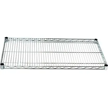 Drátěná mřížková police z pochromované oceli 610 x1830 mm, nosnost 250 kg