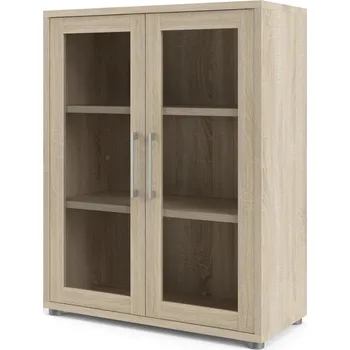 Psací stůl FN Skříňka Office 80400/126 dub sonoma/sklo