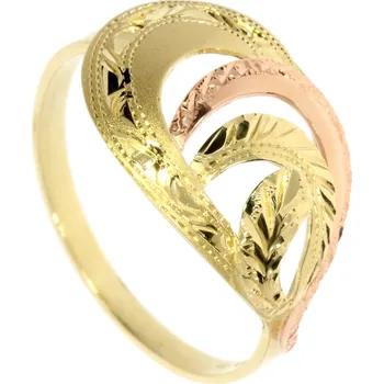 Prsten Zlatnictví Helios Prsten z kombinovaného zlata B43354