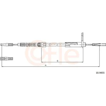 Auto-moto Tažné lanko, parkovací brzda COFLE CFE10.9455