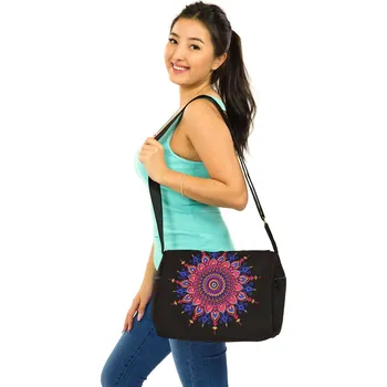 Kabelka Himalife Crossbody kabelka Tara - černá s růžovou