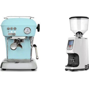 Kávovar Ascaso Dream ONE, Kid Blue + Eureka Atom Specialty 65, white