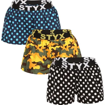 Dámské trenýrky 3PACK dámské trenky Styx art sportovní guma vícebarevné (3T15901) 3XL Možnost vrácení zboží ZDARMA do 120 dnů!