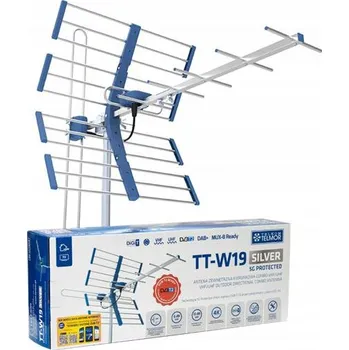 Televizní anténa Anténa DVB-T2 Telmor TT W19 SILVER COMBO 5G Protected