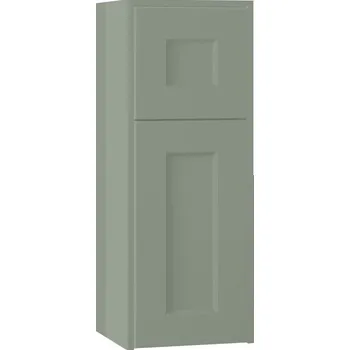 Koupelnový nábytek EBS Laca Střední skříňka, pravá, 88 cm, kapradinová matná, LACAN30KP